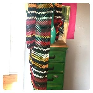 Bohemian crochet  full length cardigan